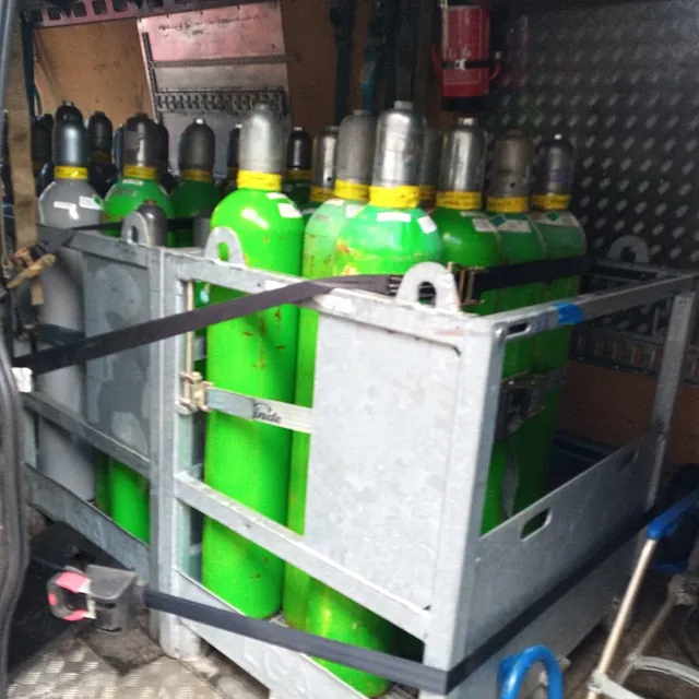 Verschiedene Gasflaschen