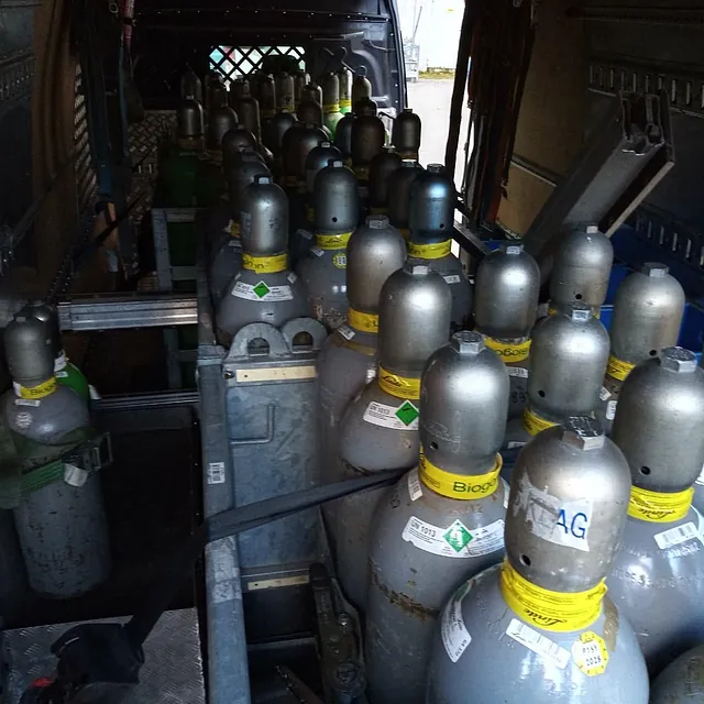 Verschiedene Gasflaschen